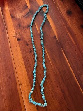 Turquoise Chip Bead Necklace